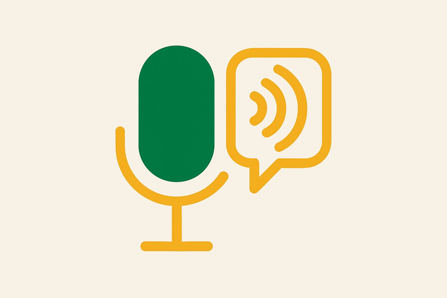 A visual representation of a helpful voice assistant for farmers.